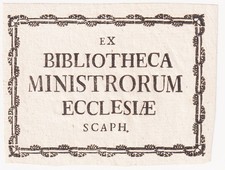 Exlibris Schaffhausen Suisse