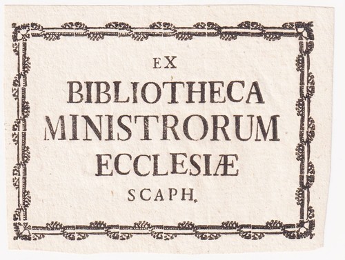 Exlibris schaffhausen suisse - exlibris,