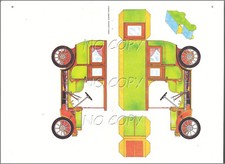 1980 DOCUMENT (ref CIM 1580)  bricolage découpage AUTO ANCIENNE  (1)
