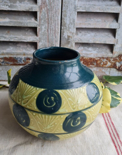 Ancien vase boule art - ancien,