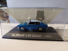 1/43 Renault ALPINE A108 CABRIOLET 1960 avec capote amovible UH sous plexi
