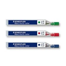 12 X STAEDTLER MARS MICRO 254 Mine De Crayon Mécanique Colorée - 0,5 Mm