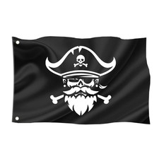 Drapeau pirate / 60 x 40 cm /