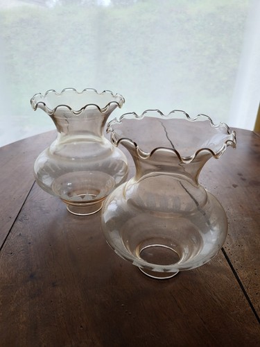 Globe tulipes pour lampe verre - globe,