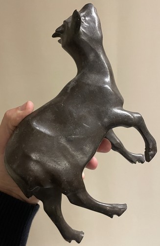 Sculpture bronze chèvre - sculpture,