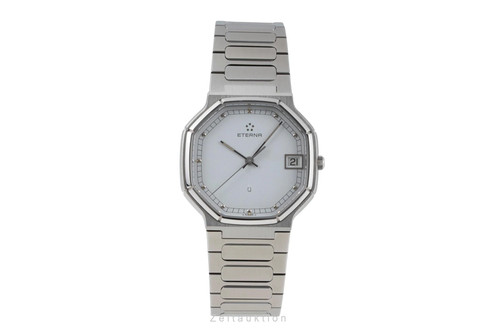 Eterna octagon acier - acier, quartz