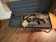 M249 airsoft gun barely used - m249,
