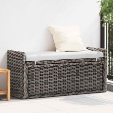 Banc de rangement avec coussin avec stockage Rotin Siège Garde-Robe vidaXL vidaX