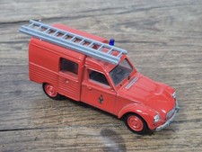 Voiture Miniature Citroën Acadiane Pompier 1/43 (Manque Des Pièces)