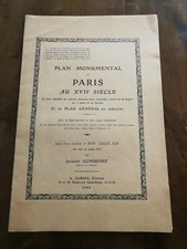 Paris au XVIIe Siècle - Plan Monumental de Paris - par Jacques GOMBOUST - TARIDE