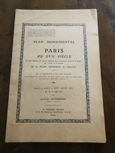 Paris xviie siècle - au,