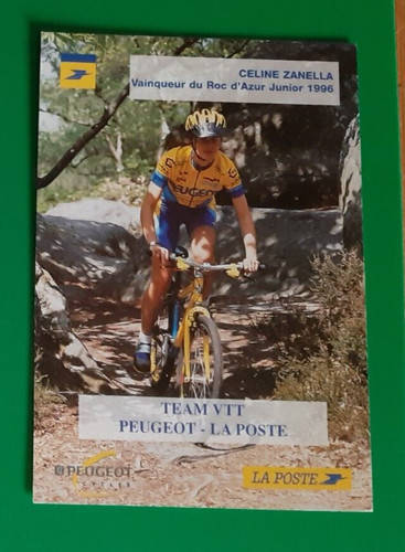 Cyclisme carte cycliste celine - carte,