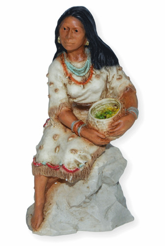 Figurine indienne femme - indienne,