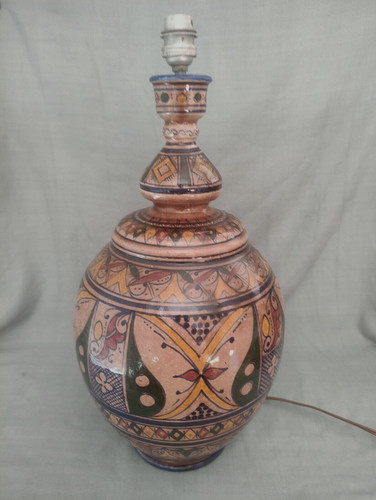 Ancien pied lampe en - lampe,