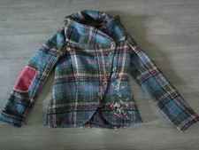 Manteau carreaux tweed