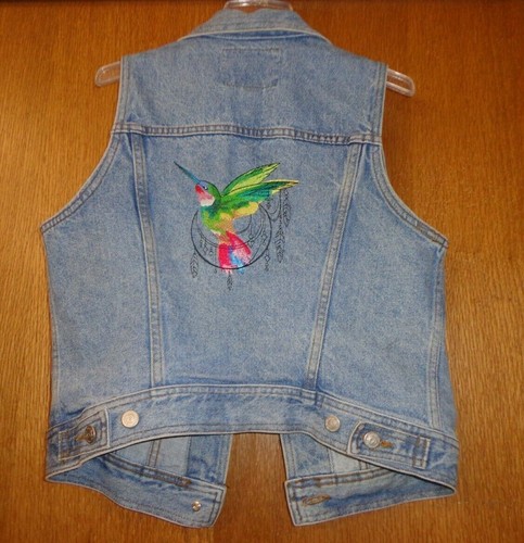 Upcycled denim vest - upcycled,