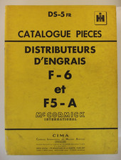 Catalogue pièces IH Distributeur d'engrais F-6 F5-A Mc Cormick International mac