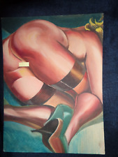 dessin original de pin up talon aiguille non signé 33 x 26 cm