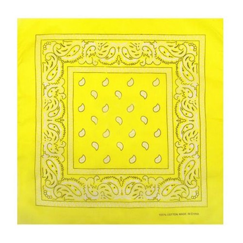 Bandana style cachemire jaune - style,