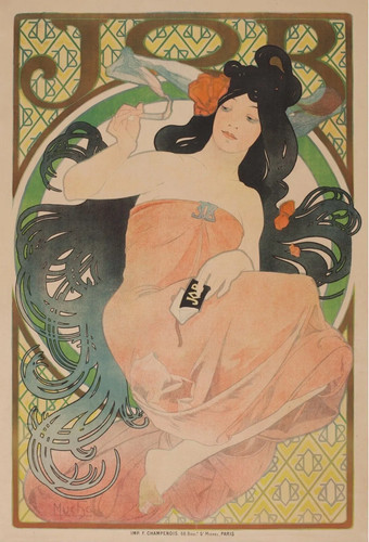 Job alphonse mucha repro - alphonse, mucha,