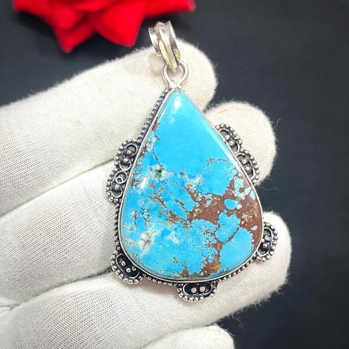 Tibetan turquoise pear - turquoise,