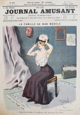 MODELE ARTISTE PEINTRE FAMILLE PERE GREVISTE GERBAULT 1911 PRINT MUSE ARTIST