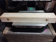 Longue Boîte Bois Rangement Matériel Peinture Ou Autres Pratique Art...