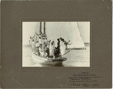 Lot de deux photos PORTUGAL Ca 1929 Souvenirs  à bord du Palhabolè Nautilus