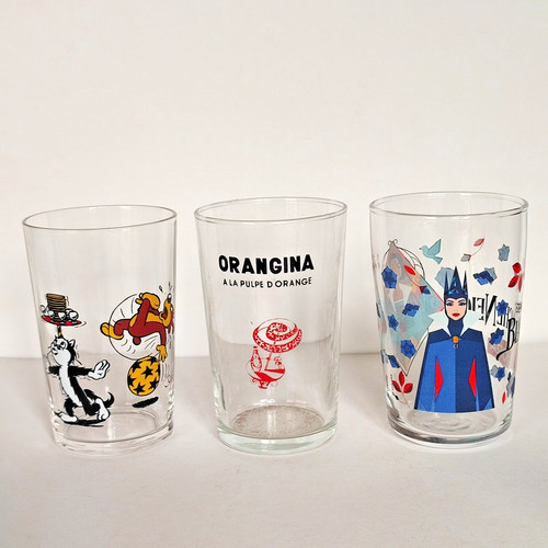 Verres moutarde anciens - verres, à