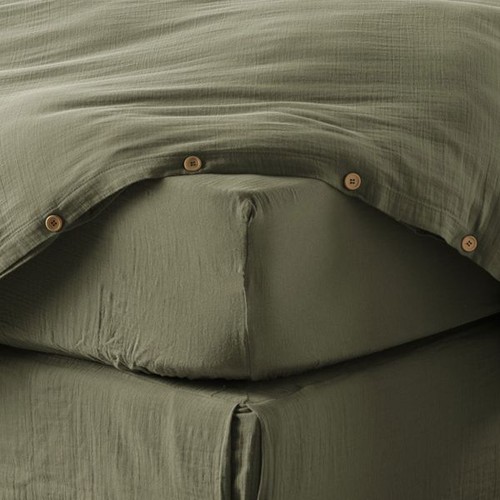 Drap housse 180x200 gaze - 180x200, cm