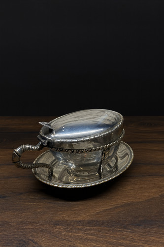 Moutardier vintage métal - moutardier,