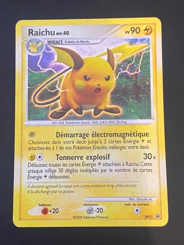 Carte pokemon raichu - carte, fr