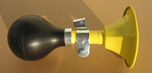 Klaxon vélo jaune - vélo,