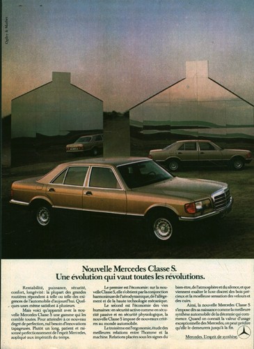 Publicité ancienne voiture