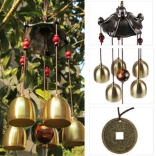 Carillon ?? vent accessoires cloches anciennes pi??ces de monnaie jardin cour 5