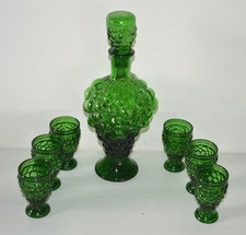 Service à liqueur vin grappe