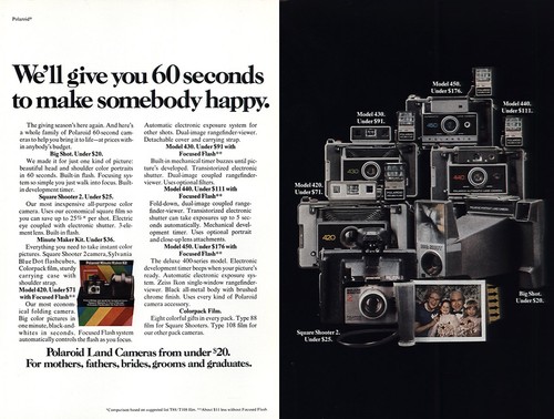 1973 polaroid seconds - polaroid:, seconds,