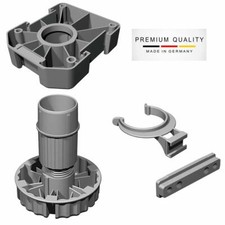 Pied De Meuble Pour Cuisine 500 KG Hauteur Réglable Noir