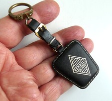 Porte clé cuir Automobile RENAULT Logo Régie Nationale Garage Caen.