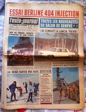 b)L'AUTO-JOURNAL 320 du 03/1963; Essai Berline 404 Injection/ Salon Genève/ Fulv