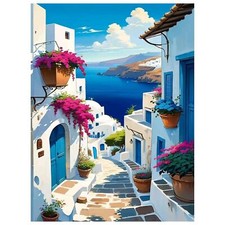 Paysage Peinture Numero Adulte Paysage Coloriage Par Numero Adulte Toile Pein...