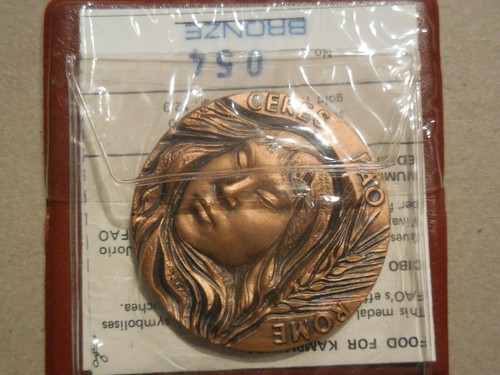 Médaille fao nourriture - fao,