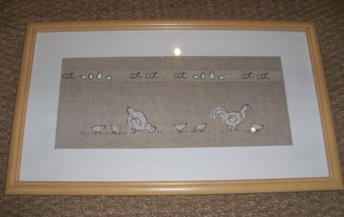 Cadre décor poules - , et