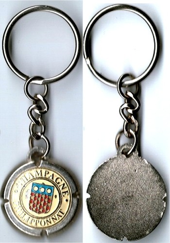 Porte clefs champagne