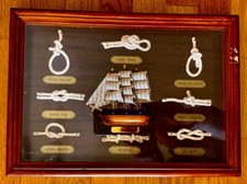 cadre avec vitre noeud marin 