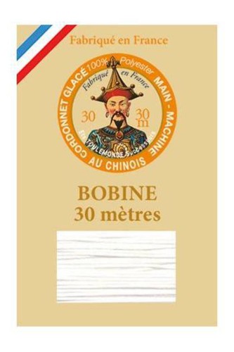 Fil cordonnet glacé polyester
