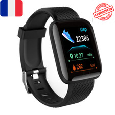 Montre connectée noire - montre,