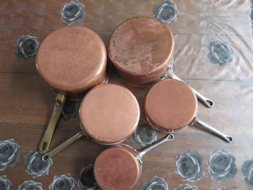 Anciennes casseroles en - 5,
