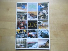 PREMIER CATALOGUE 205 PEUGEOT 1983 GL GR SR GT