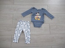 Ensemble 2 pièces body bleu Mickey + pantalon gris Taille 2 - 3 ans Disney